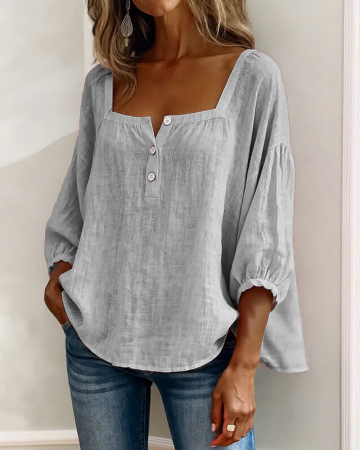 Fiona Breezy Cotton Linen Blouse