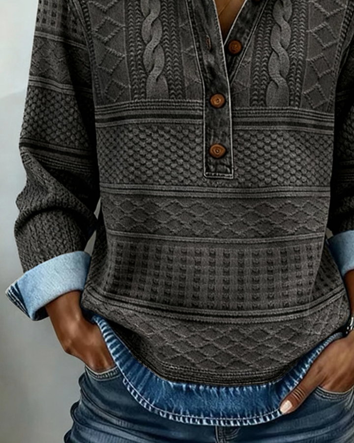 Level Modern Half-Button Sweater