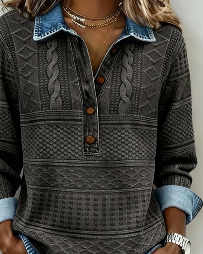 Level Modern Half-Button Sweater