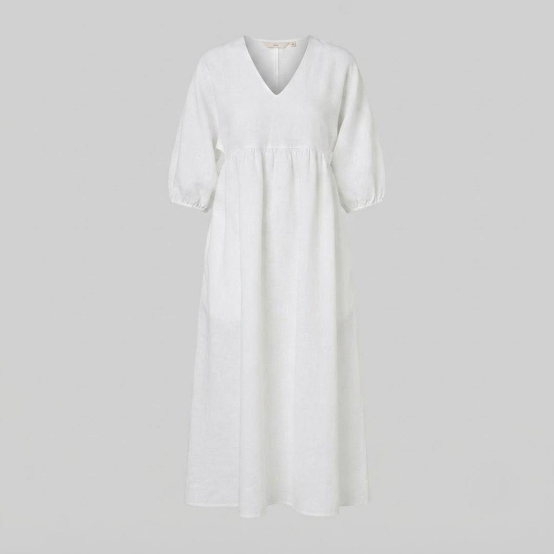 Daisy Elegance V-Neck Maxi Dress