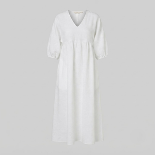 Daisy Elegance V-Neck Maxi Dress