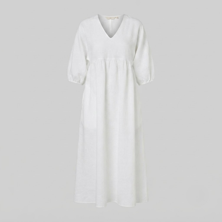 Daisy Elegance V-Neck Maxi Dress