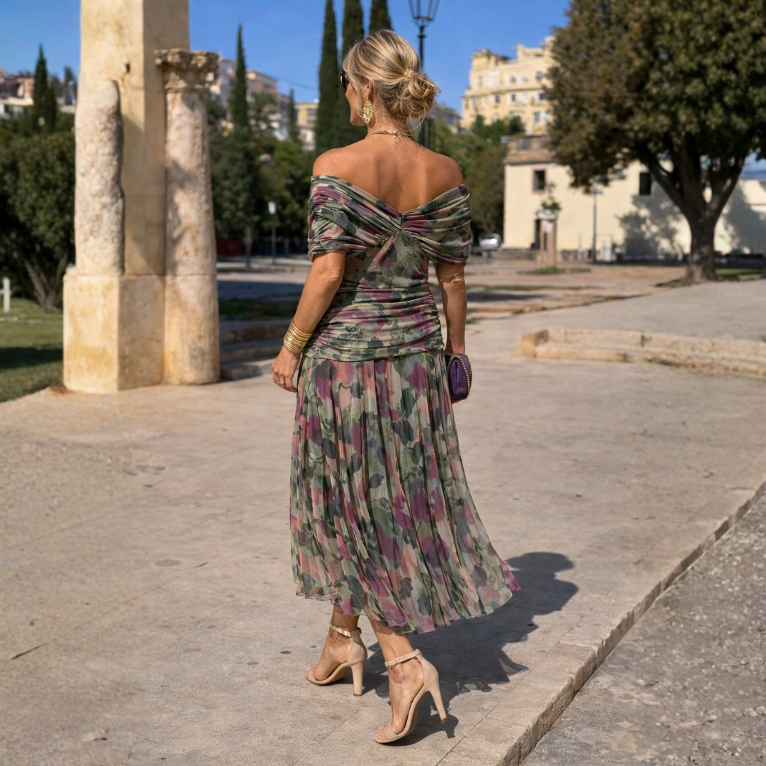 Lydia Off Shoulder Maxi Dress