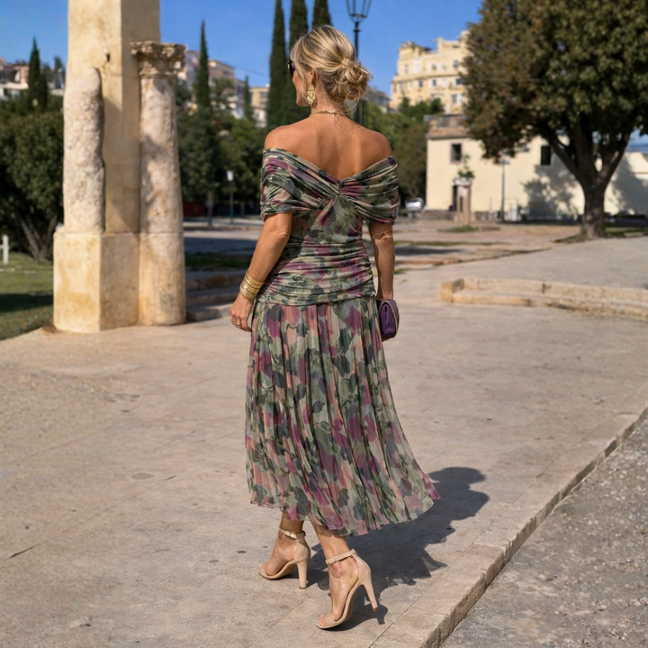 Lydia Off Shoulder Maxi Dress