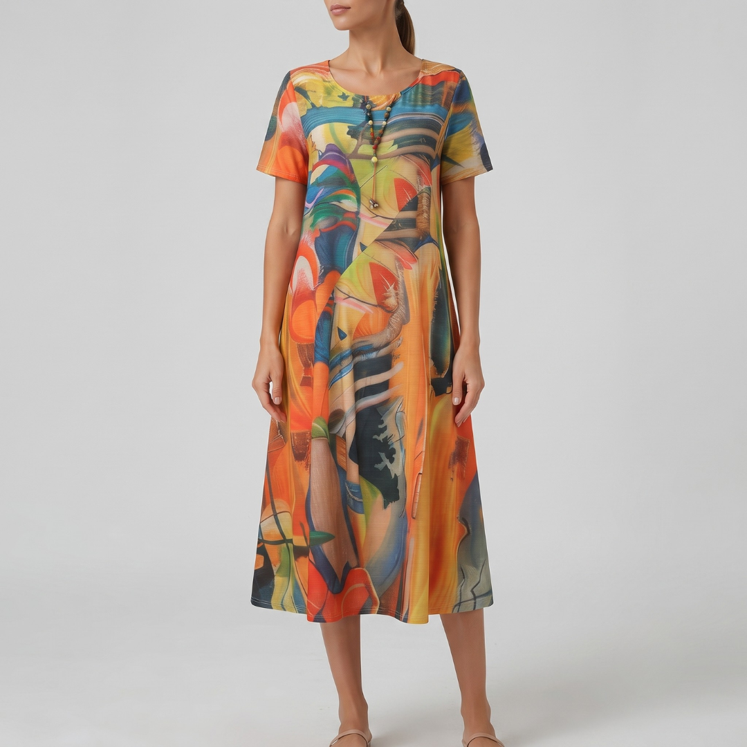 Heather Comfortable Floral Dress