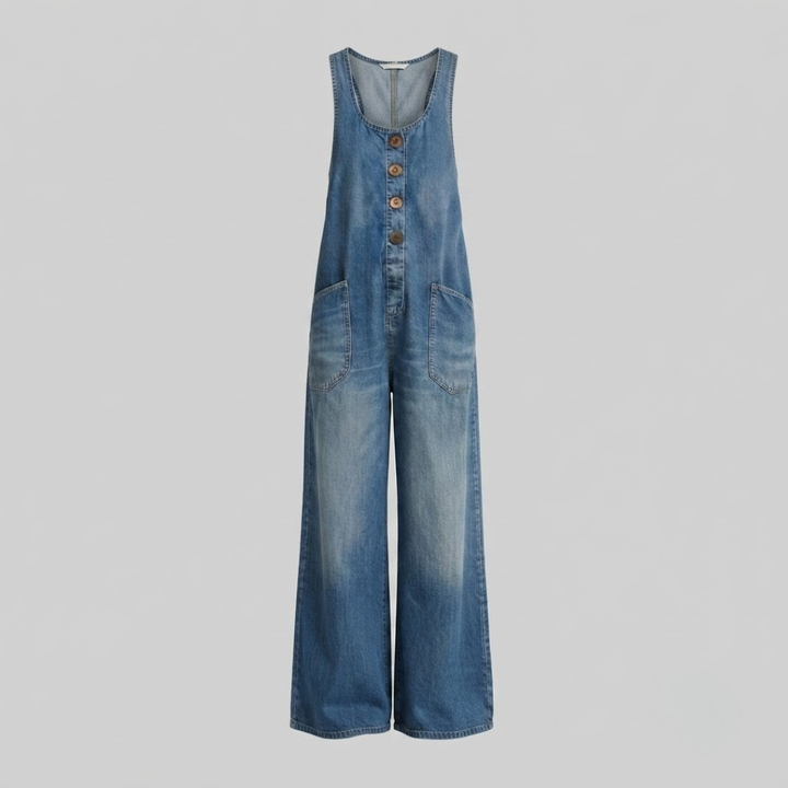 Jessica Denim Overall Jumpsuit