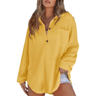 Saira Casual Lightweight V-neck Tunic Blouse