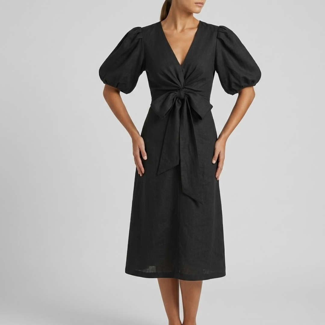 Siena V-Neck Sleeve Dress