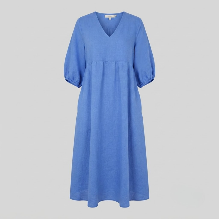 Daisy Elegance V-Neck Maxi Dress