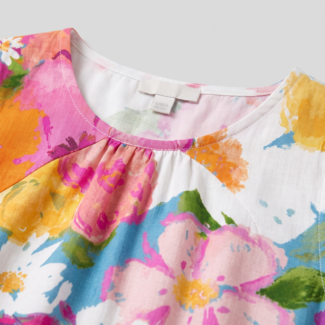 Eden Vibrant Floral Midi Dress