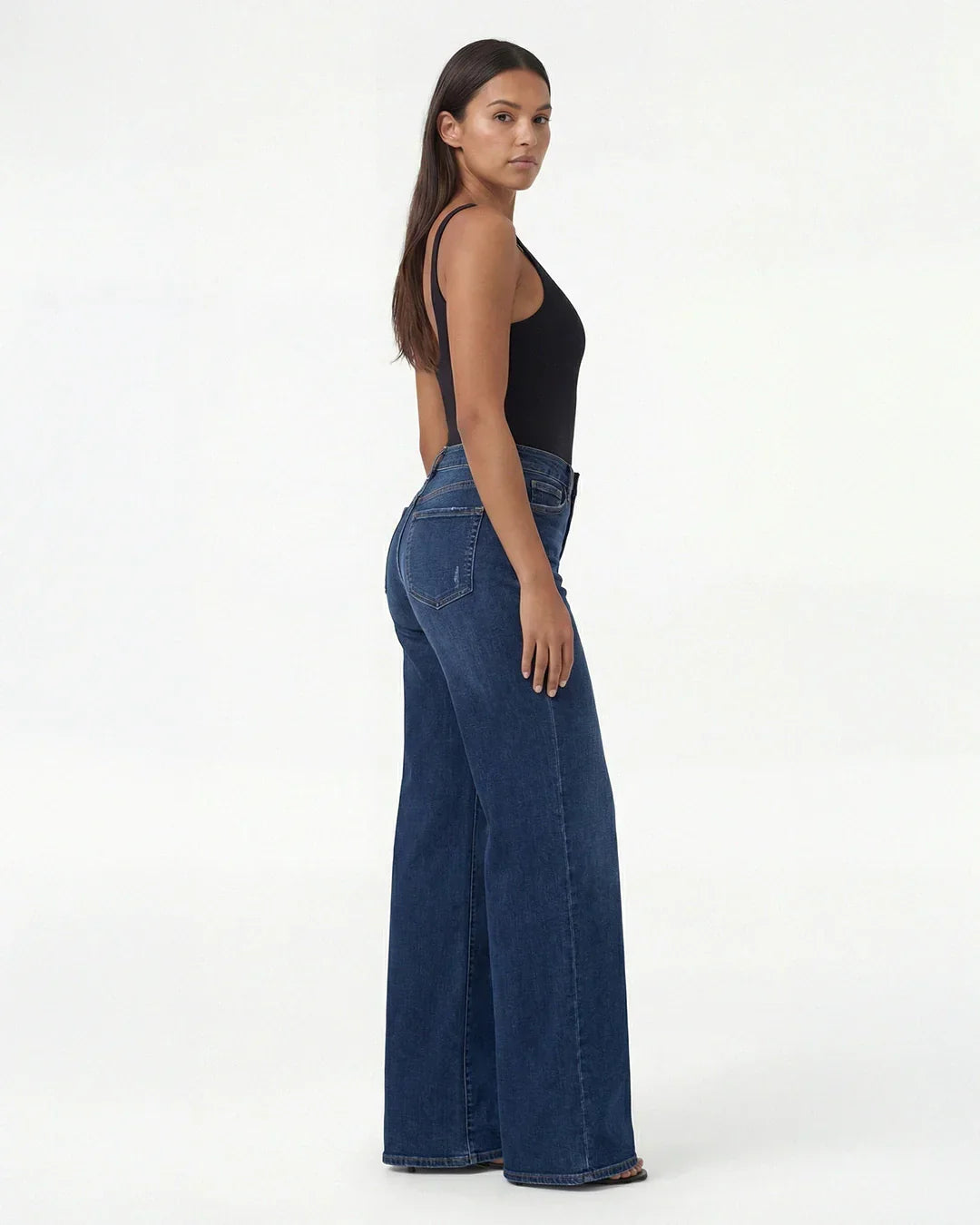 Remerie Mid Rise BBL Wide Leg Jeans