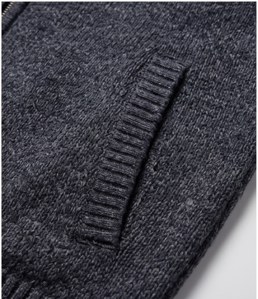 Ravino Zip-Up Cardigan