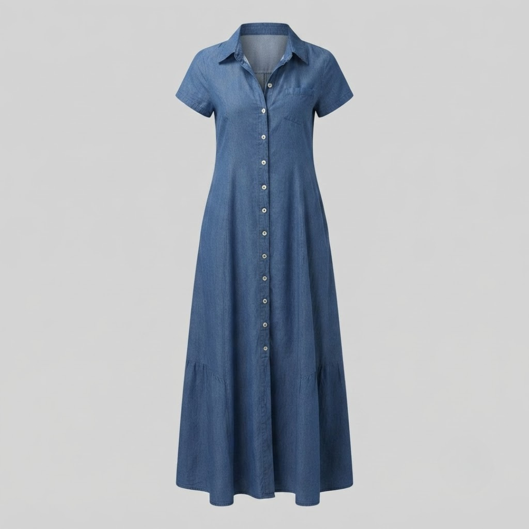 Lakelyn Long Denim Dress