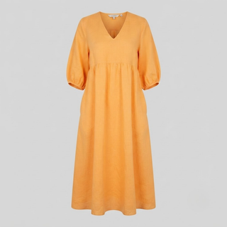 Daisy Elegance V-Neck Maxi Dress