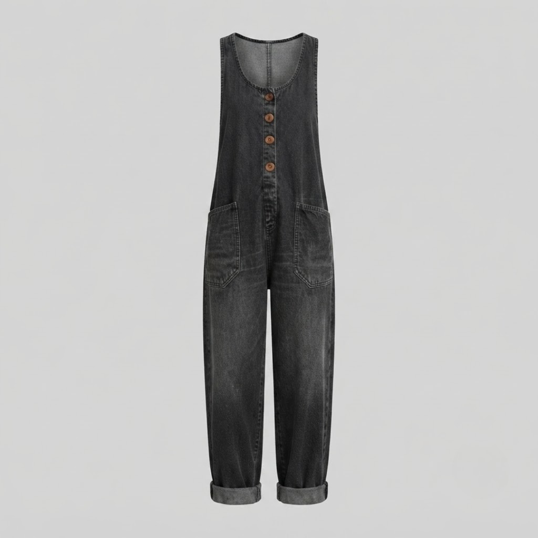 Jessica Denim Overall Jumpsuit