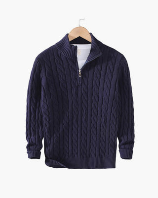 KESWICK Cable Knit Quarter Zip