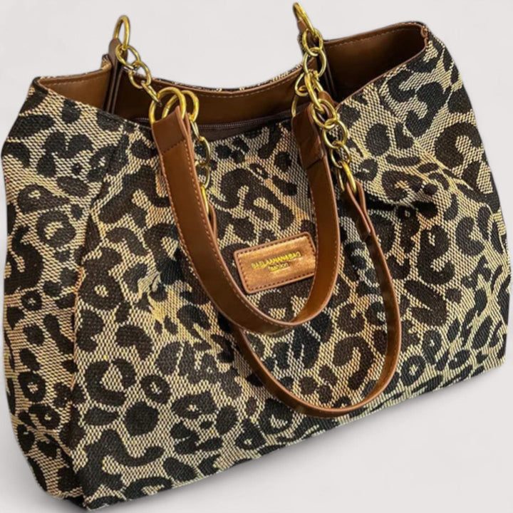 Agnes Leopard Canvas Bag