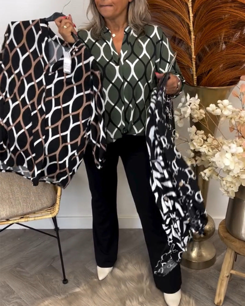 Alisha Graphic Print Blouse