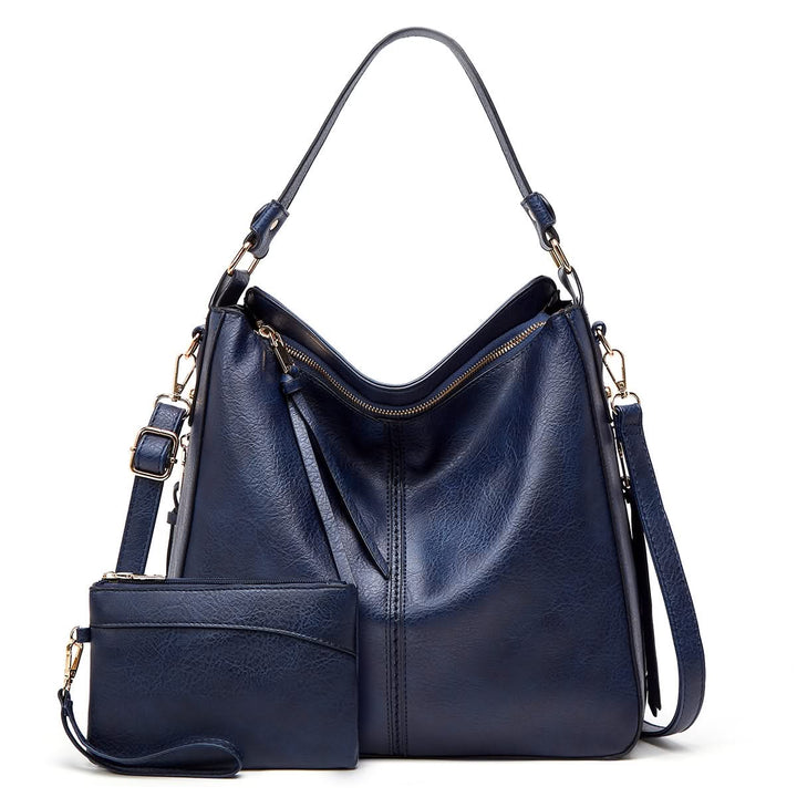 Camellia Leather Hobo Bag