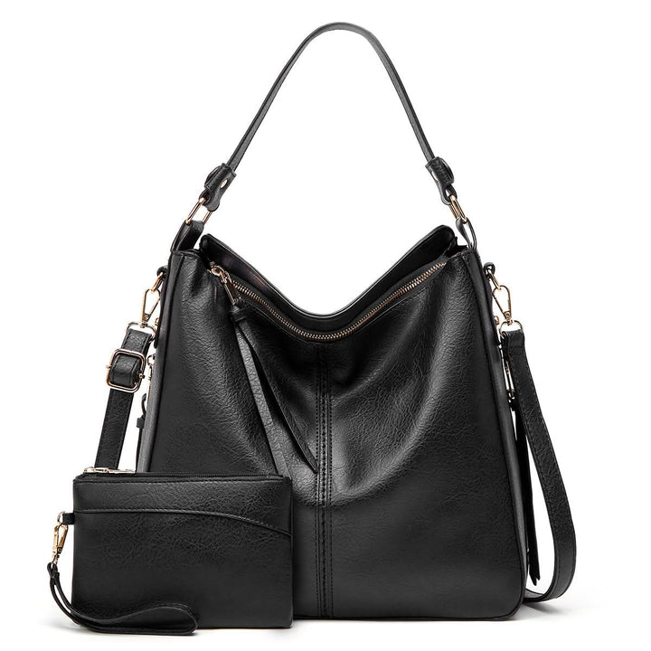 Camellia Leather Hobo Bag