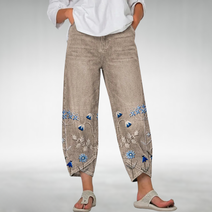 Everlee Floral Pattern Comfort Pants