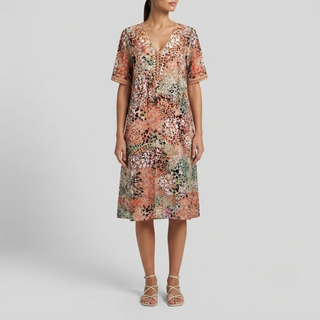 Maya Vibrant Midi Dress