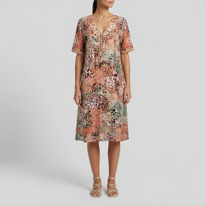 Maya Vibrant Midi Dress