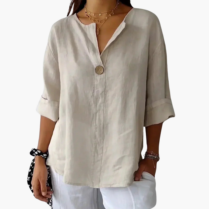 Lucy Casual V Neck Blouse
