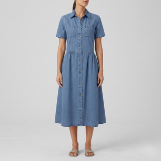 Arlet Short Sleeve Denim Dress
