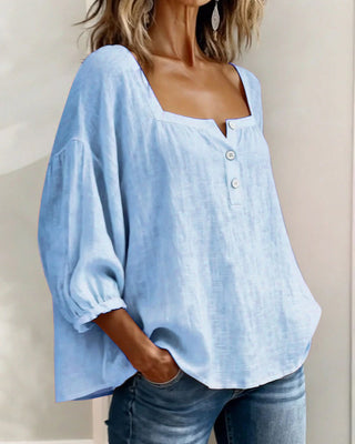 Fiona Breezy Cotton Linen Blouse