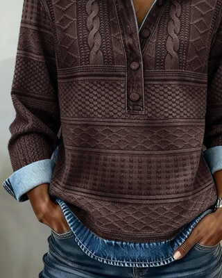 Level Modern Half-Button Sweater