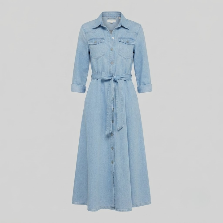 Alondra Long Sleeve Denim Dress