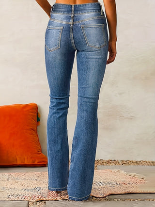Tierra High Waisted Skinny Jeans with Zipper Detail