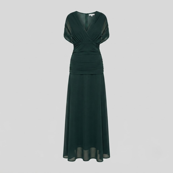 Emelia Elegant V-Neck Maxi Dress