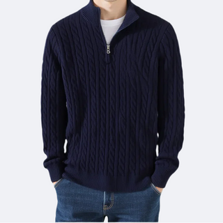 KESWICK Cable Knit Quarter Zip