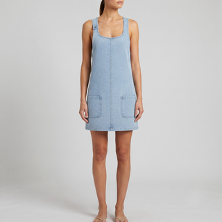 Coraline Casual Denim Overall Dress