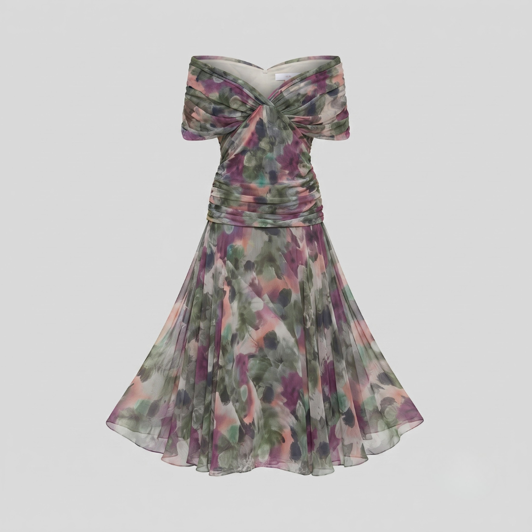 Emelia Elegant V-Neck Maxi Dress