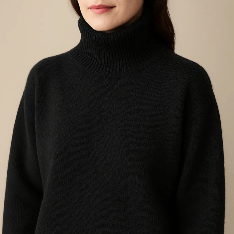 Aurora Cashmere Turtleneck Sweater