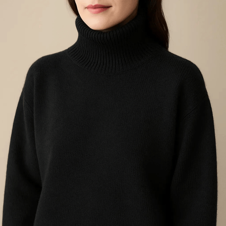 Aurora Cashmere Turtleneck Sweater