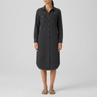 Andi Casual Elegant Long Denim Shirt Dress