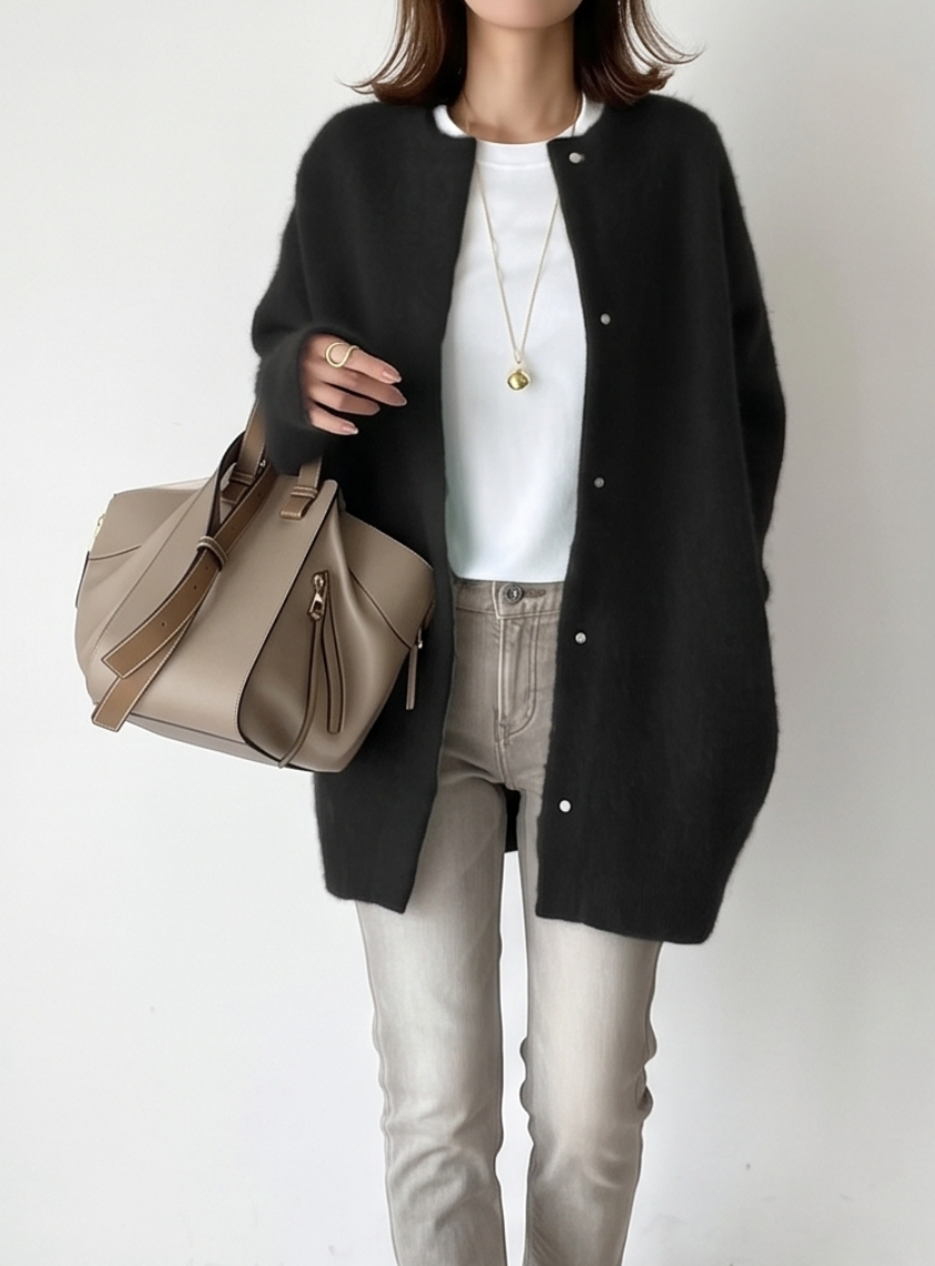 Charlotte Long Cashmere Cardigan