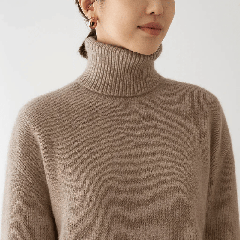 Aurora Cashmere Turtleneck Sweater