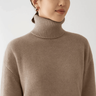 Aurora Cashmere Turtleneck Sweater