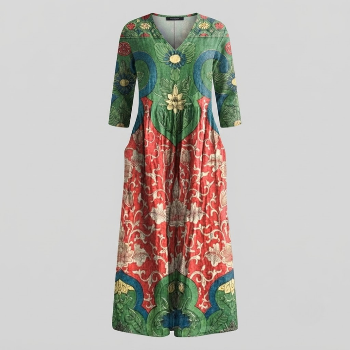 Emery Vintage Floral Maxi Dress