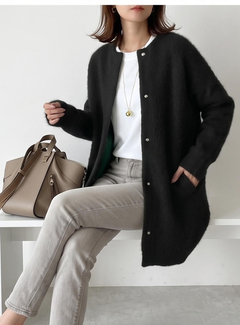 Charlotte Long Cashmere Cardigan