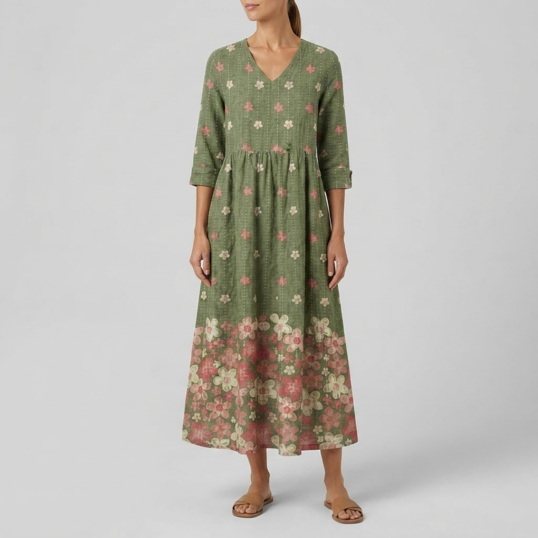 Emery Vintage Floral Maxi Dress