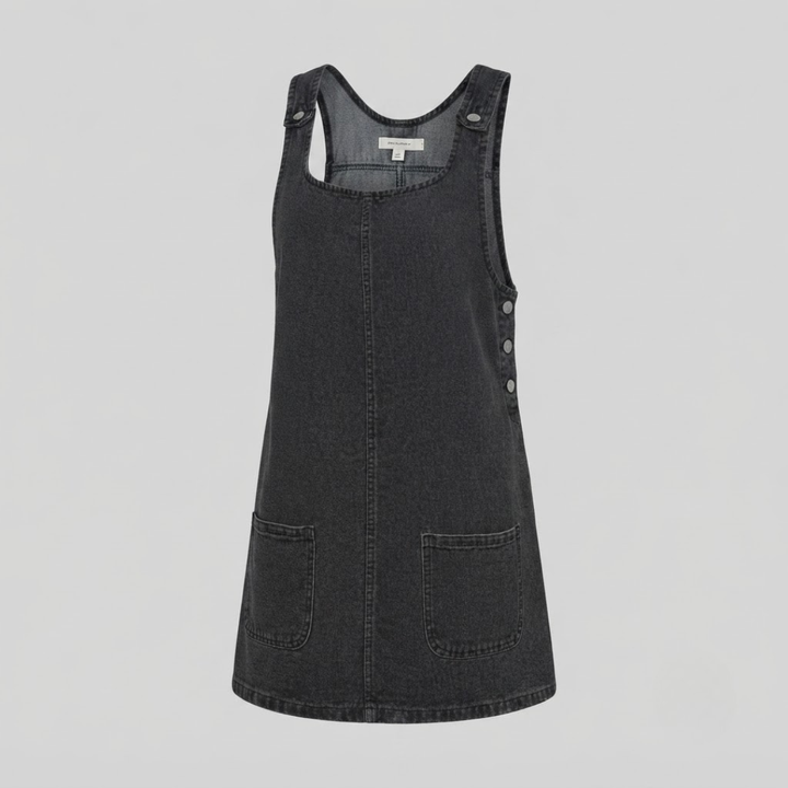 Coraline Casual Denim Overall Dress