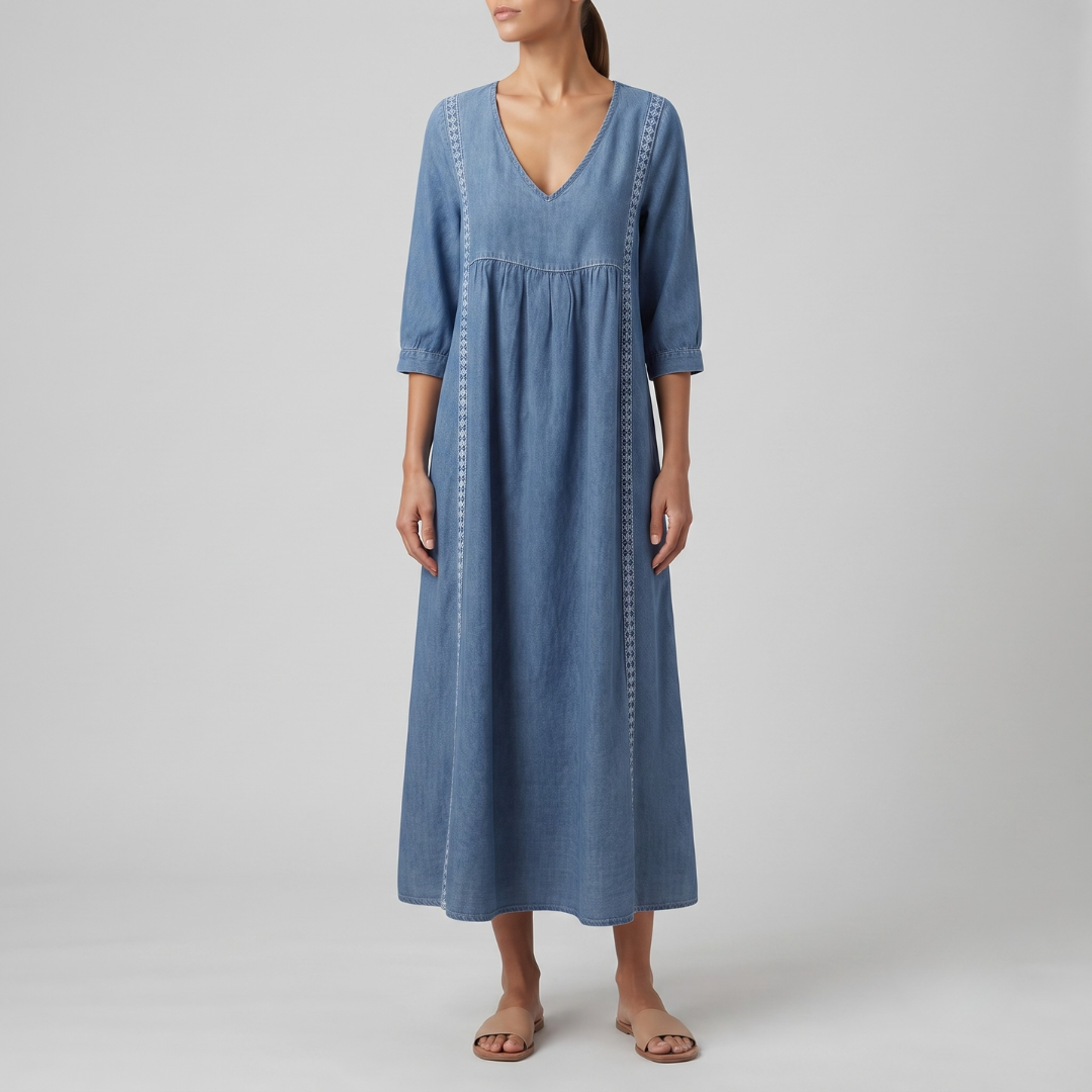 Esther Elegant Denim Dress