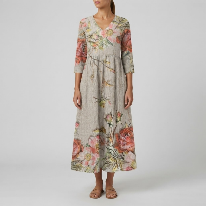 Emery Vintage Floral Maxi Dress
