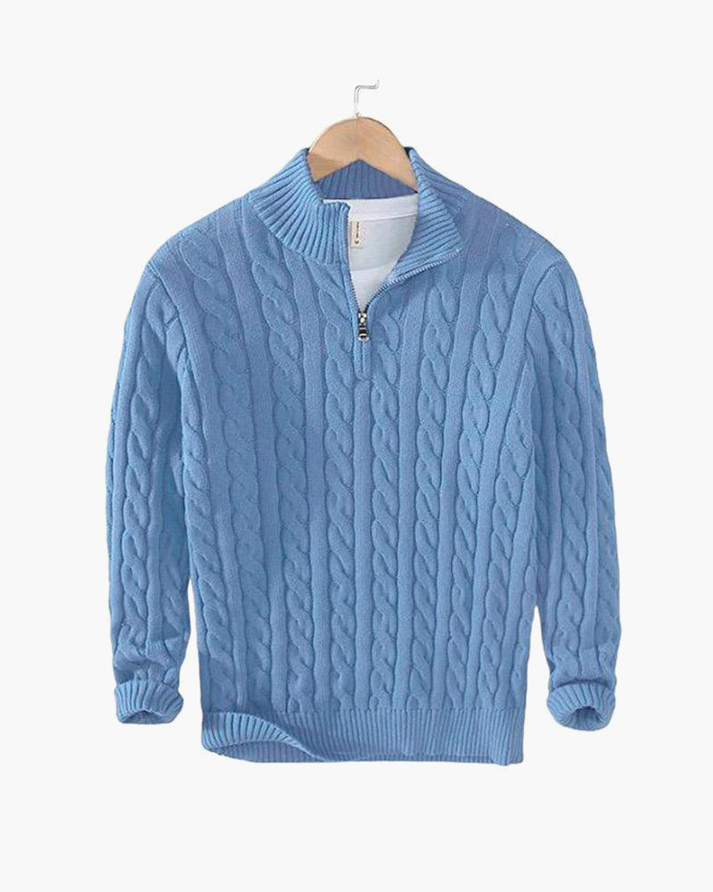 KESWICK Cable Knit Quarter Zip